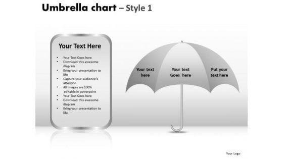 PowerPoint Layouts Marketing Umbrella Chart Ppt Layouts