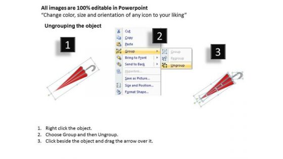 PowerPoint Layouts Marketing Umbrella Chart Ppt Theme