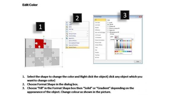 PowerPoint Layouts Process Puzzle Process Ppt Backgrounds
