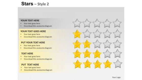 PowerPoint Layouts Process Stars Ppt Templates