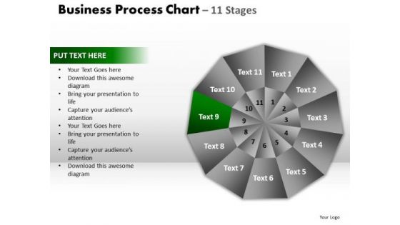 PowerPoint Layouts Sales Circular Quadrant Ppt Theme