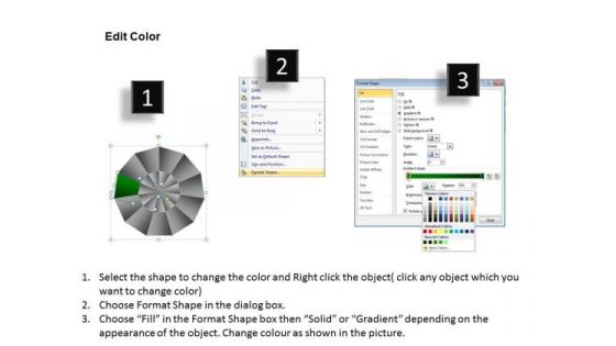 PowerPoint Layouts Sales Circular Quadrant Ppt Theme