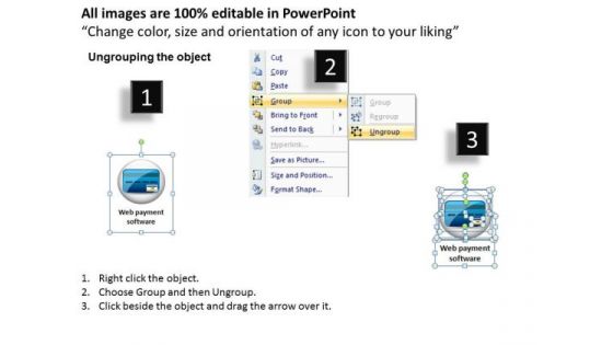 PowerPoint Layouts Sales Credit Card Transaction Ppt Designs