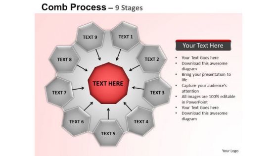 PowerPoint Layouts Strategy Circular Flow Diagram Ppt Slides