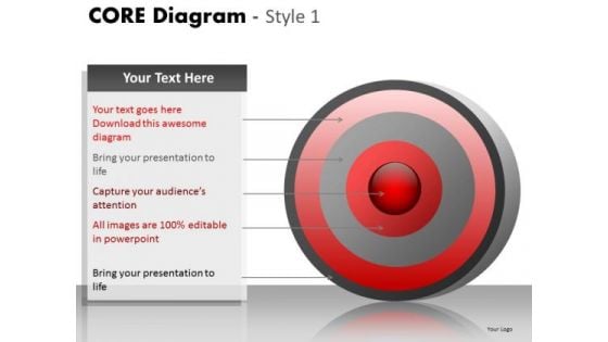 PowerPoint Layouts Strategy Core Diagram Ppt Design