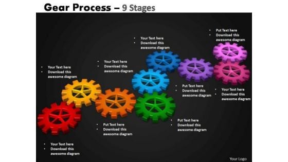 PowerPoint Layouts Strategy Gears Process Ppt Slide Designs