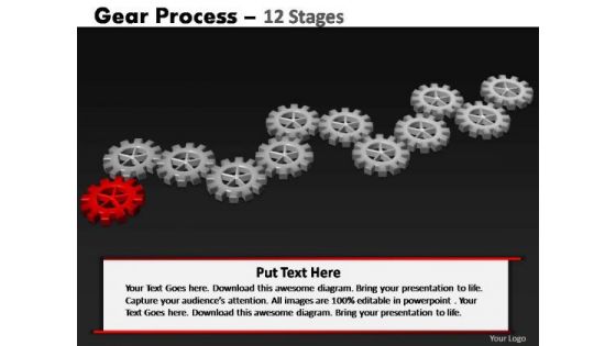 PowerPoint Layouts Strategy Gears Process Ppt Template