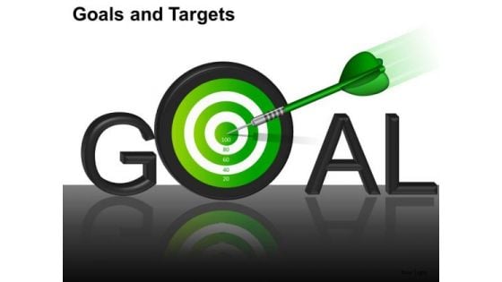 PowerPoint Layouts Strategy Goals And Targets Ppt Theme