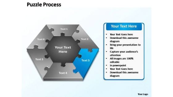 PowerPoint Layouts Strategy Puzzle Process Ppt Presentation