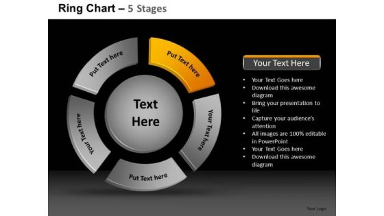 PowerPoint Layouts Strategy Ring Chart Ppt Layouts