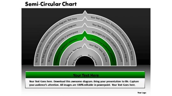 PowerPoint Layouts Strategy Semi Circular Ppt Template