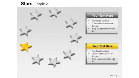 PowerPoint Layouts Strategy Stars Ppt Themes