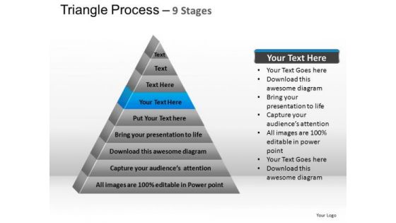 PowerPoint Layouts Strategy Triangle Process Ppt Design