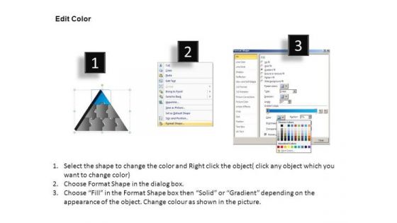 PowerPoint Layouts Strategy Triangle Puzzle Ppt Themes
