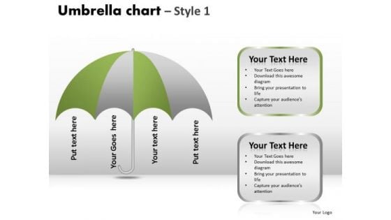 PowerPoint Layouts Strategy Umbrella Chart Ppt Process