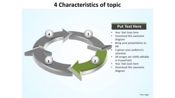 PowerPoint Layouts Success Characteristics Of Topic Ppt Design Slides