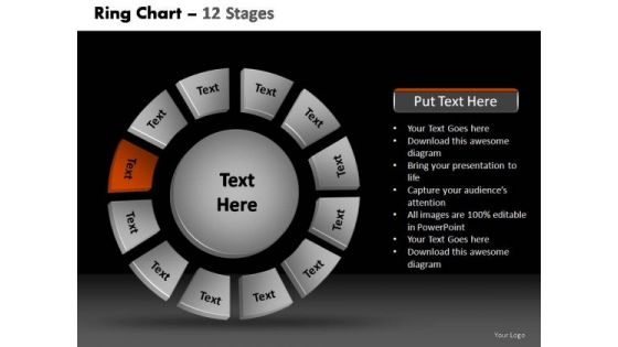 PowerPoint Layouts Success Donut With Core Ppt Design