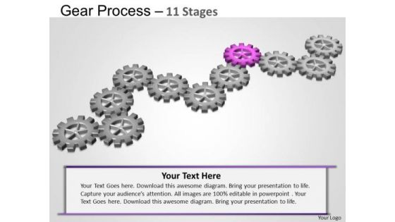 PowerPoint Layouts Success Gears Process Ppt Template