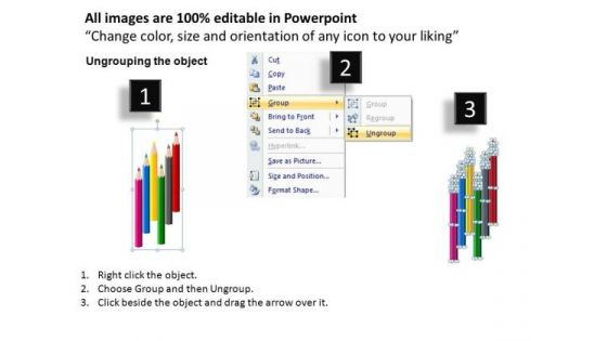 PowerPoint Pens Pencils Education School Ppt Theme
