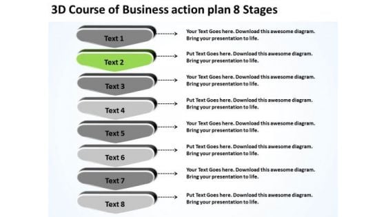 PowerPoint Presentation Action Plan 8 Stages Business Continuation Templates