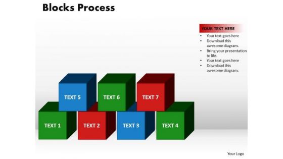 PowerPoint Presentation Blocks Process Editable Ppt Theme