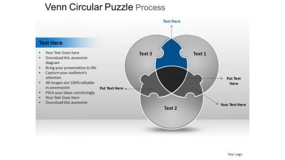 PowerPoint Presentation Business Circular Puzzle Ppt Templates