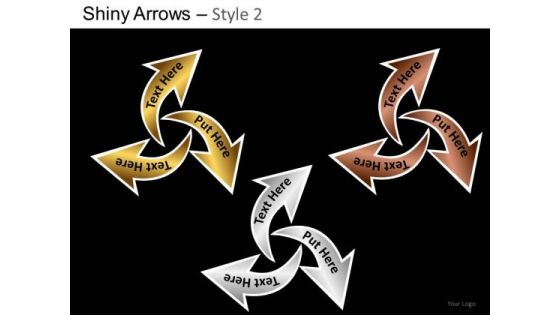 PowerPoint Presentation Business Designs Shiny Arrows 2 Ppt Templates