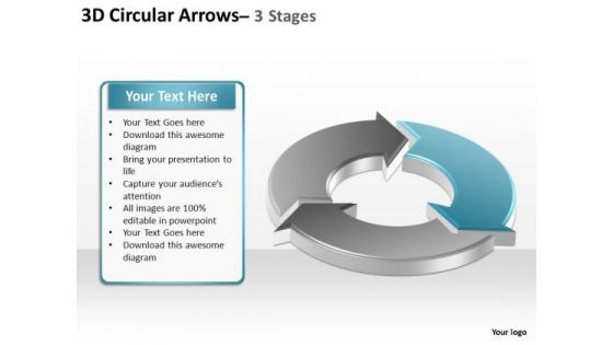 PowerPoint Presentation Chart Circular Arrows Ppt Backgrounds