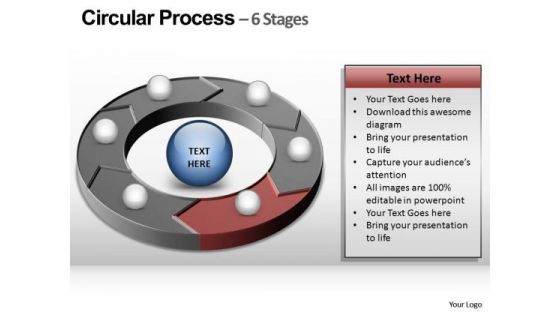 PowerPoint Presentation Chart Circular Process Ppt Templates