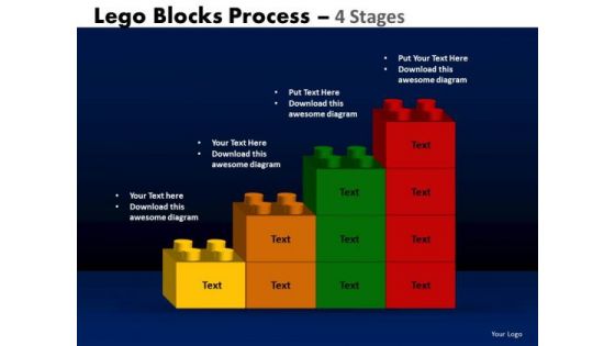 PowerPoint Presentation Chart Lego Blocks Ppt Backgrounds