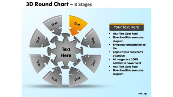 PowerPoint Presentation Chart Pie Chart With Arrows Ppt Backgrounds