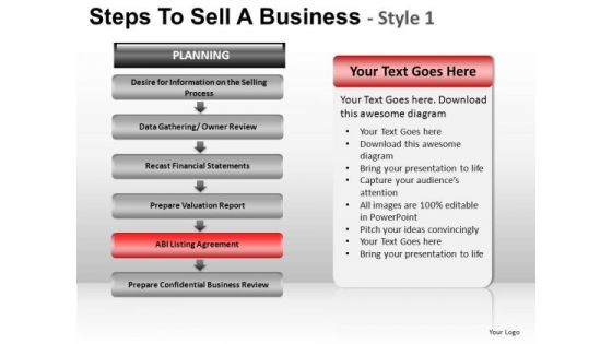 PowerPoint Presentation Chart Steps To Sell Ppt Design