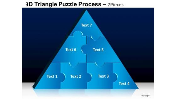 PowerPoint Presentation Chart Triangle Puzzle Ppt Theme