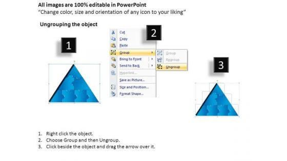 PowerPoint Presentation Chart Triangle Puzzle Ppt Theme