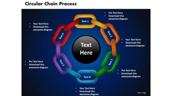 PowerPoint Presentation Circular Chain Process Download Ppt Slide Designs