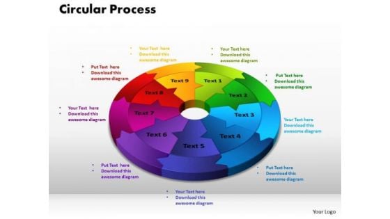 PowerPoint Presentation Circular Process Graphic Ppt Theme