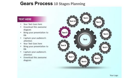 PowerPoint Presentation Company Gears Process Ppt Theme