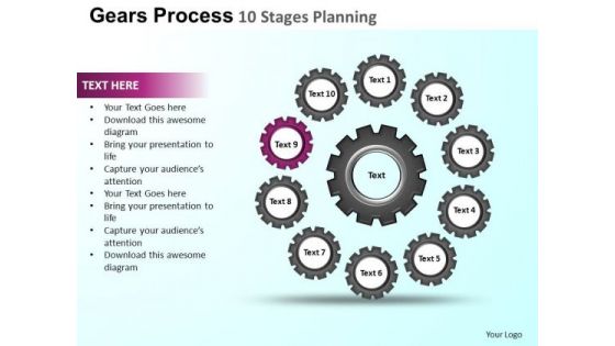 PowerPoint Presentation Company Gears Process Ppt Theme