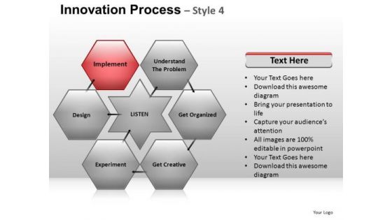 PowerPoint Presentation Company Hexagon Chart Ppt Slides