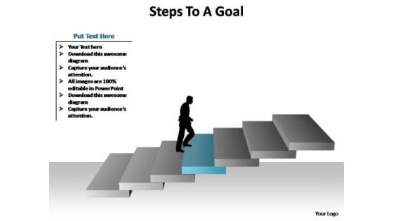 PowerPoint Presentation Company Steps To A Goal Ppt Slide Designs