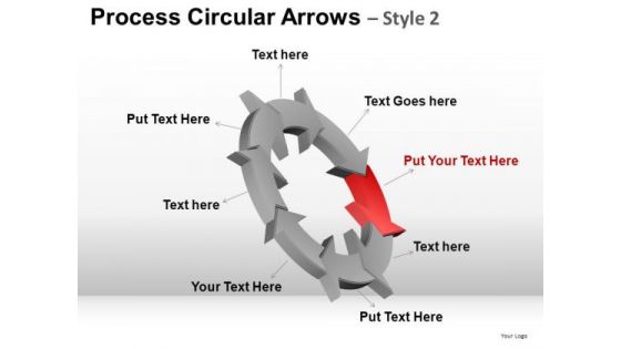 PowerPoint Presentation Company Strategy Process Circular Arrows Ppt Presentation