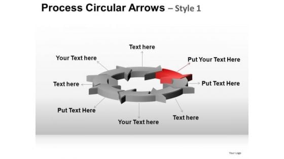 PowerPoint Presentation Corporate Growth Process Circular Arrows Ppt Templates