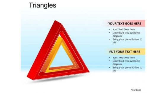 PowerPoint Presentation Designs Business Competition Triangles Ppt Slides