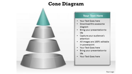 PowerPoint Presentation Designs Chart Cone Diagram Ppt Theme