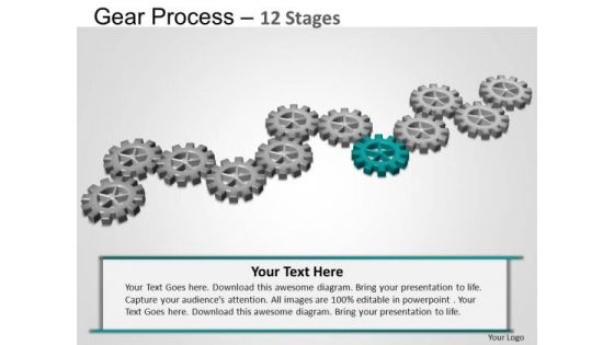 PowerPoint Presentation Designs Chart Gears Process Ppt Backgrounds