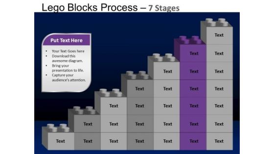 PowerPoint Presentation Designs Chart Lego Blocks Ppt Layout