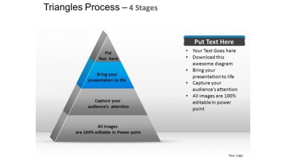 PowerPoint Presentation Designs Chart Triangle Process Ppt Slide