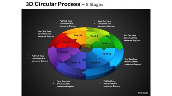 PowerPoint Presentation Designs Circle Process Circular Process Ppt Slides