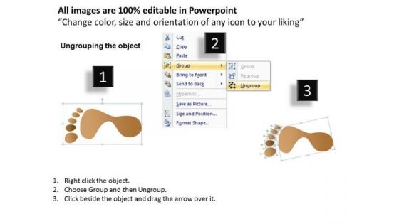 PowerPoint Presentation Designs Company Footprints Ppt Process