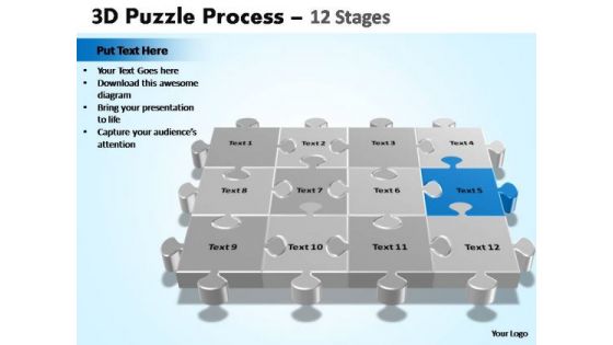 PowerPoint Presentation Designs Company Puzzle Process Ppt Slide Designs